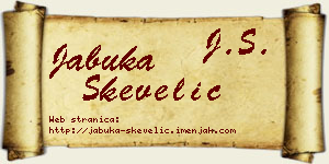 Jabuka Skevelić vizit kartica